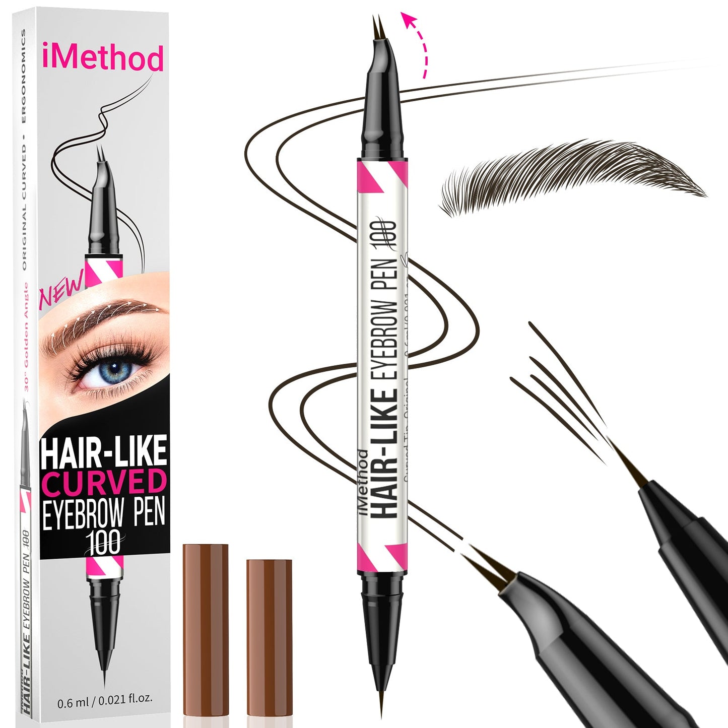 2-in-1 iMethod Curved Eyebrow Pencil