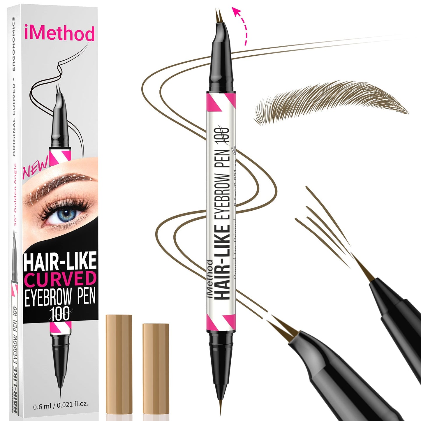 2-in-1 iMethod Curved Eyebrow Pencil