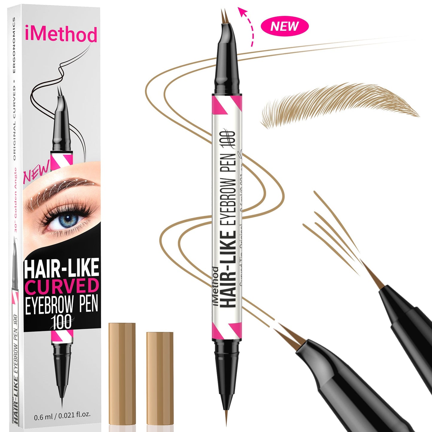 2-in-1 iMethod Curved Eyebrow Pencil